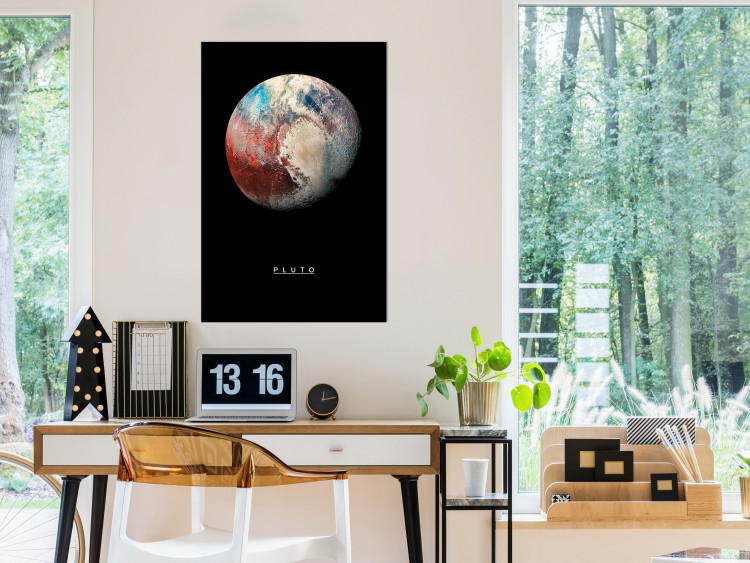 Wall Poster Pluto - dwarf planet and simple English text against a space backdrop 116748 additionalImage 17