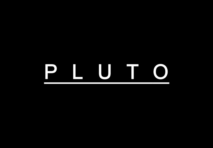 Wall Poster Pluto - dwarf planet and simple English text against a space backdrop 116748 additionalImage 5