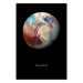 Wall Poster Pluto - dwarf planet and simple English text against a space backdrop 116748
