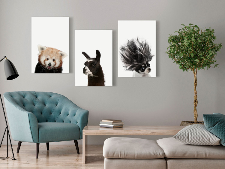 Canvas Art Print Friendly Animals (Collection) 116848 additionalImage 3