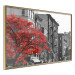 Wall Poster Autumn in New York - black and white urban landscape with a red tree 117148 additionalThumb 14