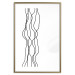 Wall Poster Hanging Ropes - minimalist black and white abstraction in wavy lines 117348 additionalThumb 27
