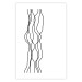 Wall Poster Hanging Ropes - minimalist black and white abstraction in wavy lines 117348 additionalThumb 18
