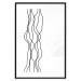Wall Poster Hanging Ropes - minimalist black and white abstraction in wavy lines 117348 additionalThumb 25