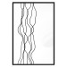 Wall Poster Hanging Ropes - minimalist black and white abstraction in wavy lines 117348 additionalThumb 19