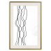 Wall Poster Hanging Ropes - minimalist black and white abstraction in wavy lines 117348 additionalThumb 23