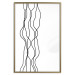 Wall Poster Hanging Ropes - minimalist black and white abstraction in wavy lines 117348 additionalThumb 19