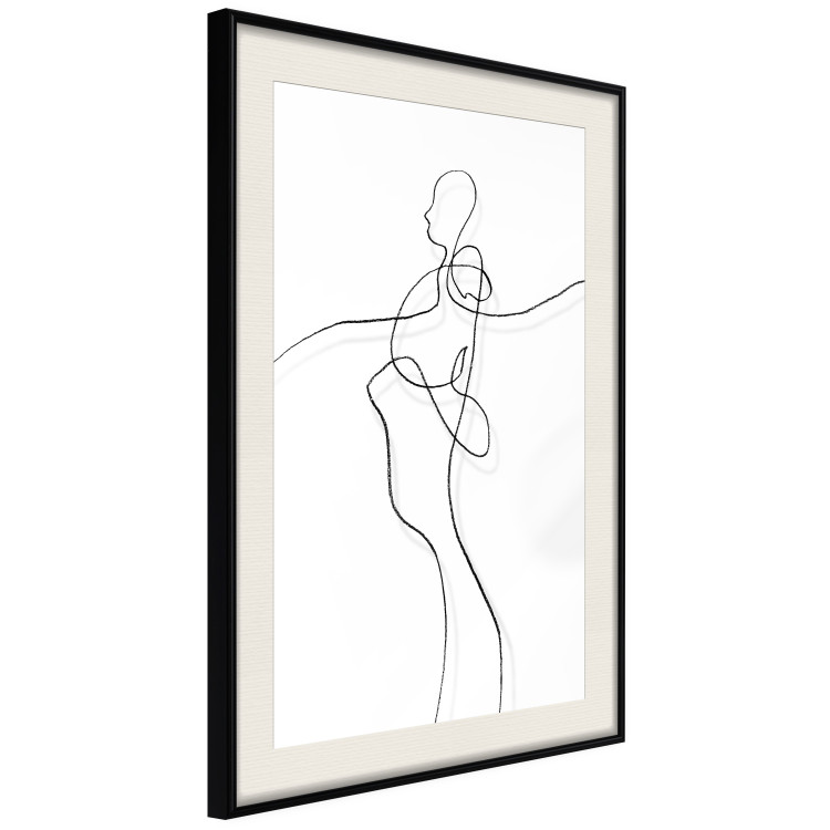 Poster My Soul - black and white minimalist composition with a human silhouette 119048 additionalImage 3