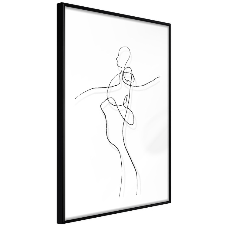 Poster My Soul - black and white minimalist composition with a human silhouette 119048 additionalImage 13