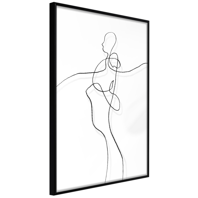 Poster My Soul - black and white minimalist composition with a human silhouette 119048 additionalImage 12