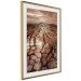Poster Drought - desert landscape against a cloudy sky background in brown 119148 additionalThumb 2