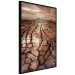 Poster Drought - desert landscape against a cloudy sky background in brown 119148 additionalThumb 10