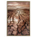 Poster Drought - desert landscape against a cloudy sky background in brown 119148 additionalThumb 16