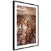 Poster Drought - desert landscape against a cloudy sky background in brown 119148 additionalThumb 11