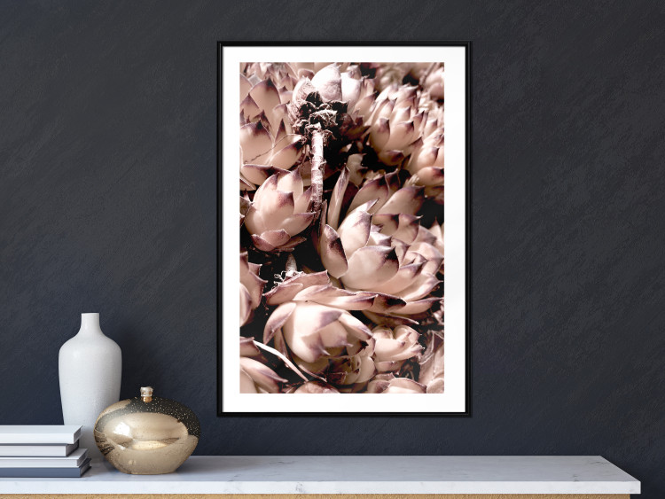 Poster Orpheus - natural plants with white flowers and purple details 122648 additionalImage 6