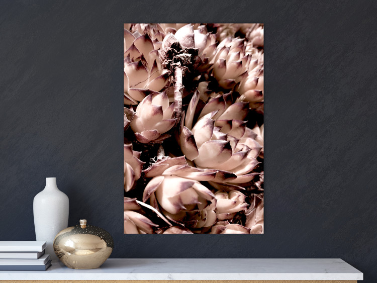 Poster Orpheus - natural plants with white flowers and purple details 122648 additionalImage 23