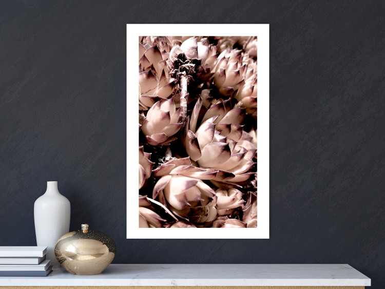 Poster Orpheus - natural plants with white flowers and purple details 122648 additionalImage 2