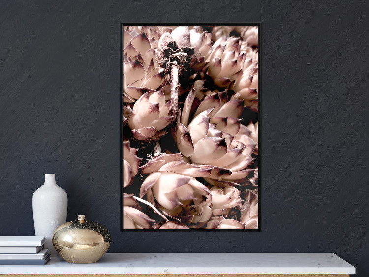 Poster Orpheus - natural plants with white flowers and purple details 122648 additionalImage 3