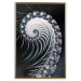 Poster Virus - abstract wave pattern with lashes creating a vortex on a black background 122748 additionalThumb 20