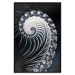 Poster Virus - abstract wave pattern with lashes creating a vortex on a black background 122748 additionalThumb 24