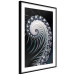 Poster Virus - abstract wave pattern with lashes creating a vortex on a black background 122748 additionalThumb 13