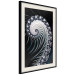 Poster Virus - abstract wave pattern with lashes creating a vortex on a black background 122748 additionalThumb 3