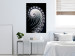 Poster Virus - abstract wave pattern with lashes creating a vortex on a black background 122748 additionalThumb 23