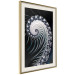 Poster Virus - abstract wave pattern with lashes creating a vortex on a black background 122748 additionalThumb 2