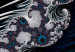 Poster Virus - abstract wave pattern with lashes creating a vortex on a black background 122748 additionalThumb 11