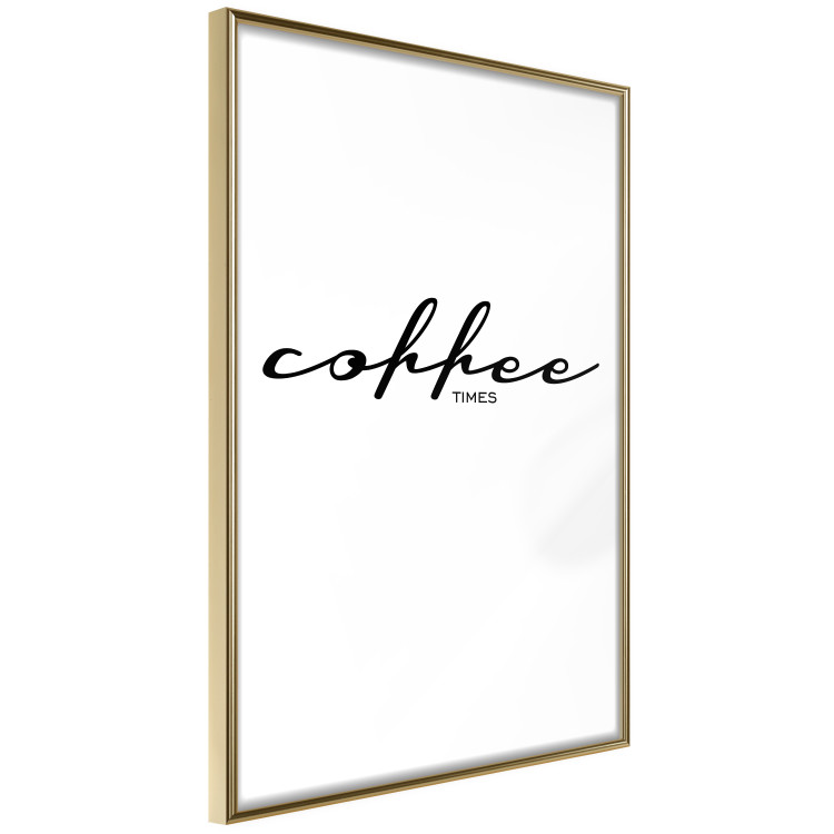 Wall Poster Coffee Times - artistic English text on a white background 122948 additionalImage 12