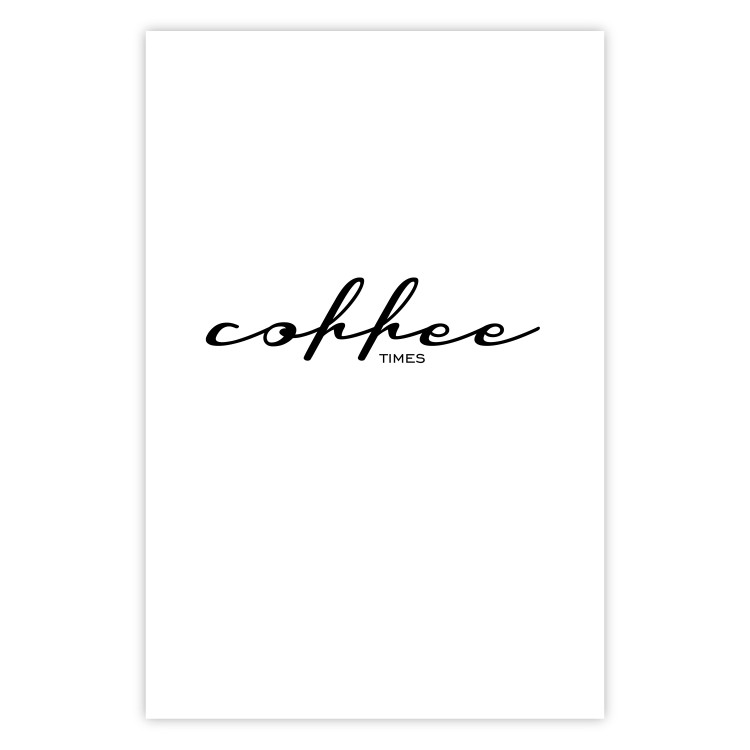 Wall Poster Coffee Times - artistic English text on a white background 122948 additionalImage 25