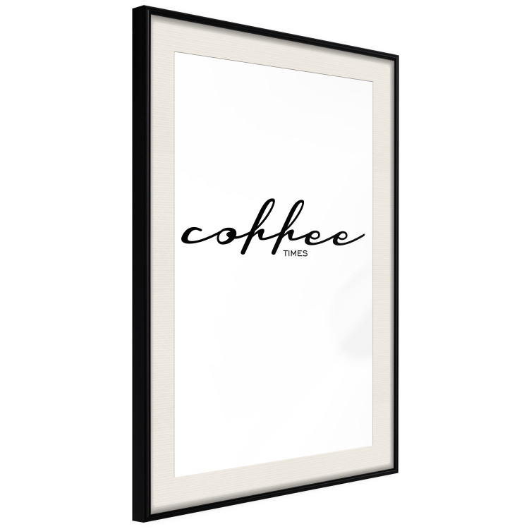 Wall Poster Coffee Times - artistic English text on a white background 122948 additionalImage 3