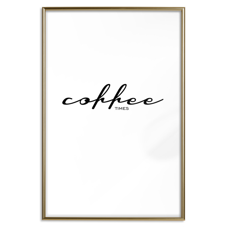 Wall Poster Coffee Times - artistic English text on a white background 122948 additionalImage 16