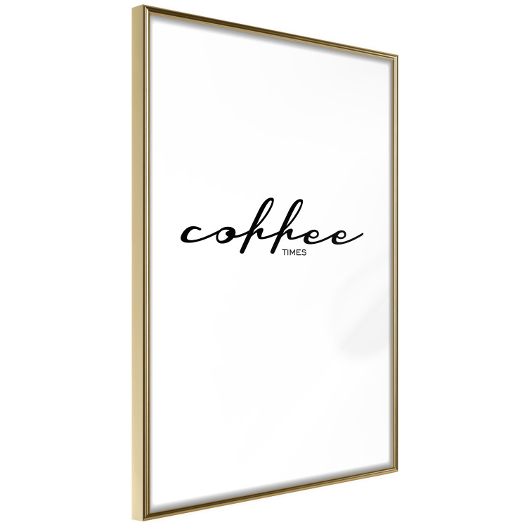 Wall Poster Coffee Times - artistic English text on a white background 122948 additionalImage 6