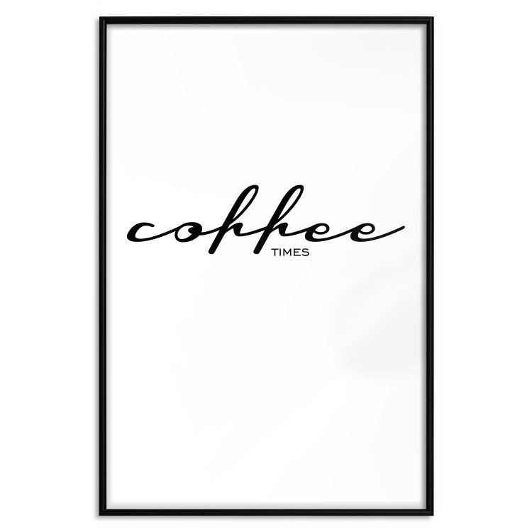 Wall Poster Coffee Times - artistic English text on a white background 122948 additionalImage 24