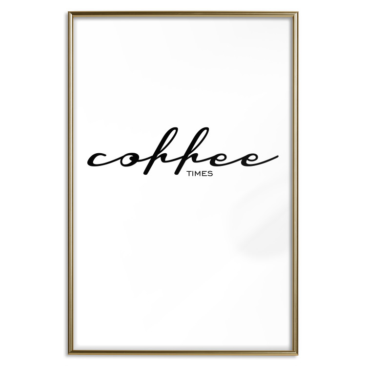 Wall Poster Coffee Times - artistic English text on a white background 122948 additionalImage 20