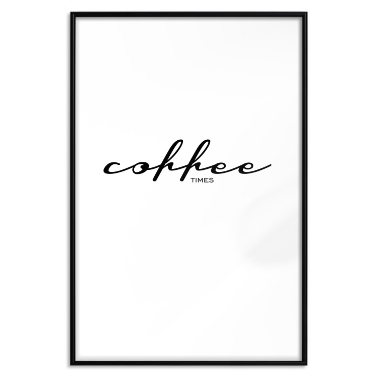 Wall Poster Coffee Times - artistic English text on a white background 122948 additionalImage 15