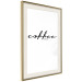 Wall Poster Coffee Times - artistic English text on a white background 122948 additionalThumb 2