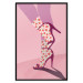 Poster Strawberry Socks - silhouette of female legs in pastel color 123348 additionalThumb 24