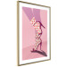 Poster Strawberry Socks - silhouette of female legs in pastel color 123348 additionalThumb 6