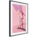 Poster Strawberry Socks - silhouette of female legs in pastel color 123348 additionalThumb 10