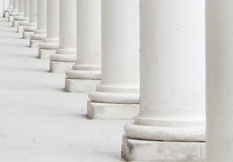 Canvas White colonnade - photograph with church architecture in white 123848 additionalImage 4