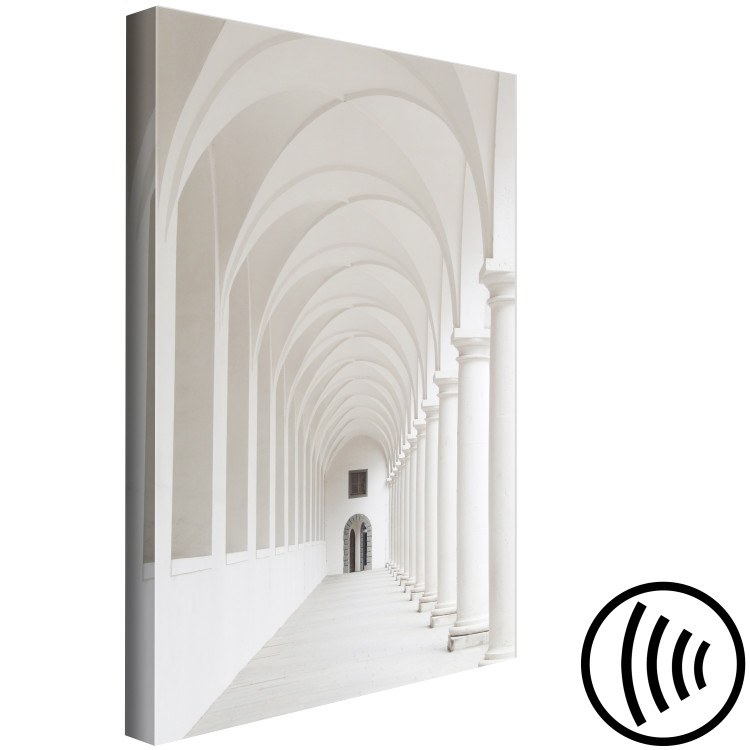 Canvas White colonnade - photograph with church architecture in white 123848 additionalImage 6