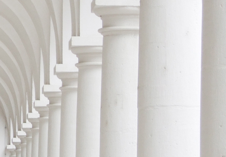 Canvas White colonnade - photograph with church architecture in white 123848 additionalImage 5