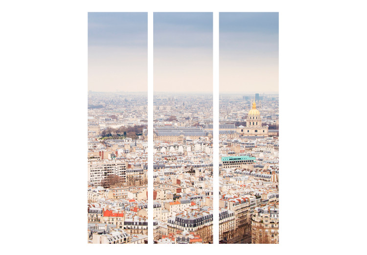 Folding Screen Parisian Alleys (3-piece) - cityscape seen from a bird's eye view 124148 additionalImage 3