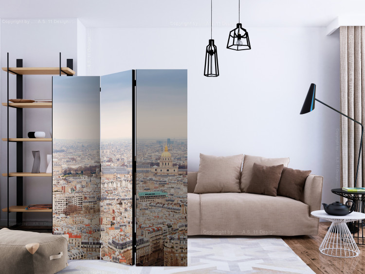Folding Screen Parisian Alleys (3-piece) - cityscape seen from a bird's eye view 124148 additionalImage 4