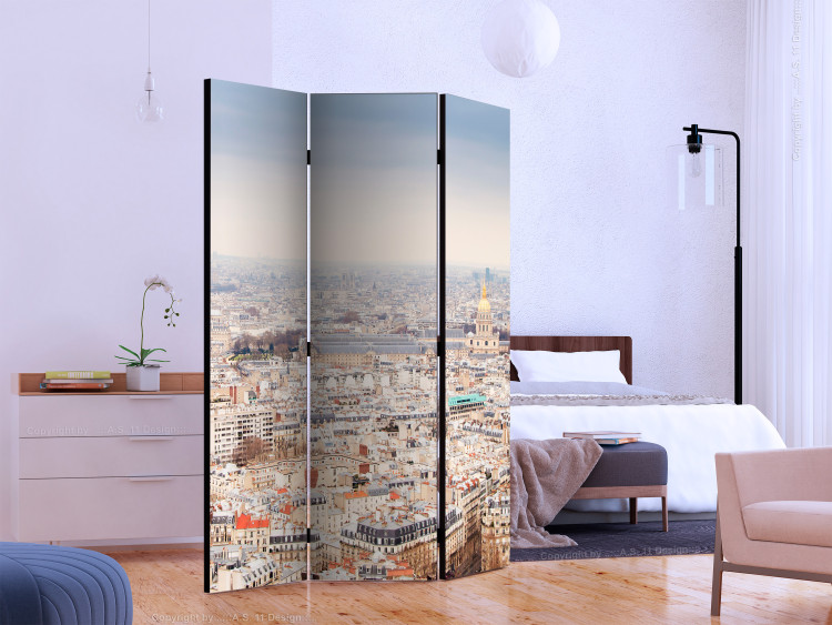 Folding Screen Parisian Alleys (3-piece) - cityscape seen from a bird's eye view 124148 additionalImage 2