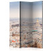 Folding Screen Parisian Alleys (3-piece) - cityscape seen from a bird's eye view 124148