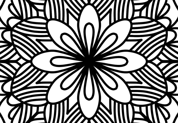 Wall Poster Zen in Black - black patterned mandala in oriental Zen motif 124448 additionalImage 6