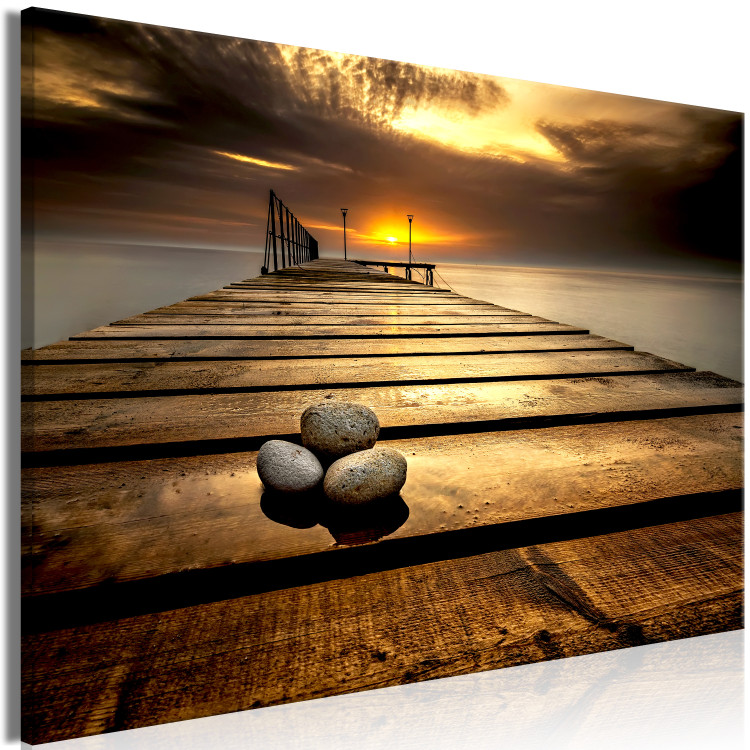 Large canvas print Stones on the Pier [Large Format] 125548 additionalImage 2